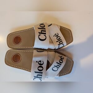 Chloe Canvas Printed Slides Size 42